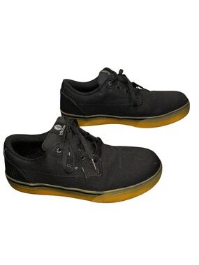 Volcom True Composite Toe Work Shoes Black Canvas Size 11M EH Slip Resistant